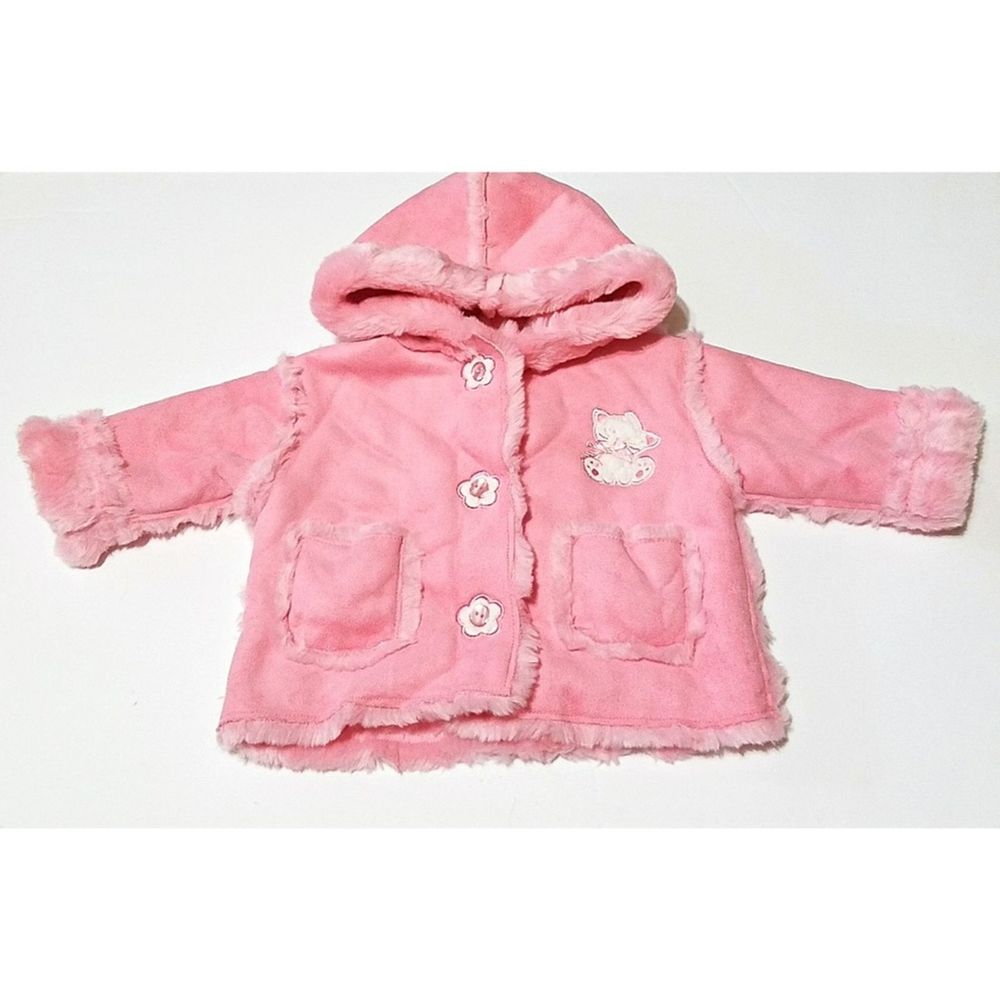 Koala Baby Faux Suede Fur Lined Hooded Coat 0-3 m